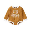 Baby Little Brother Letter Print Onesie