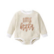 Baby Little Brother Letter Print Onesie