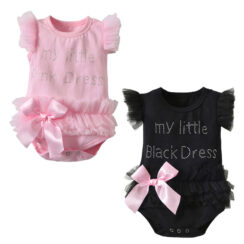 Little Princess Ballet Ribbon Bodysuit Lace Dress