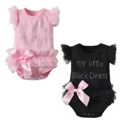 Little Princess Ballet Ribbon Bodysuit Lace Dress