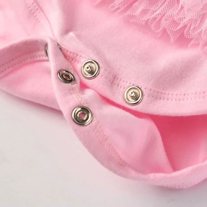 Little Princess Ballet Ribbon Bodysuit Lace Dress - Image 7