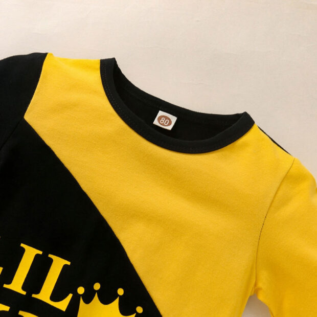 Little King Crown Sweatshirt & Elastic Pants Long Sleeve - Image 3