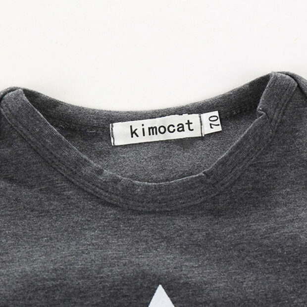 Little Star Print Long Sleeves Sweater with Pullover Pants & Hat - Image 4