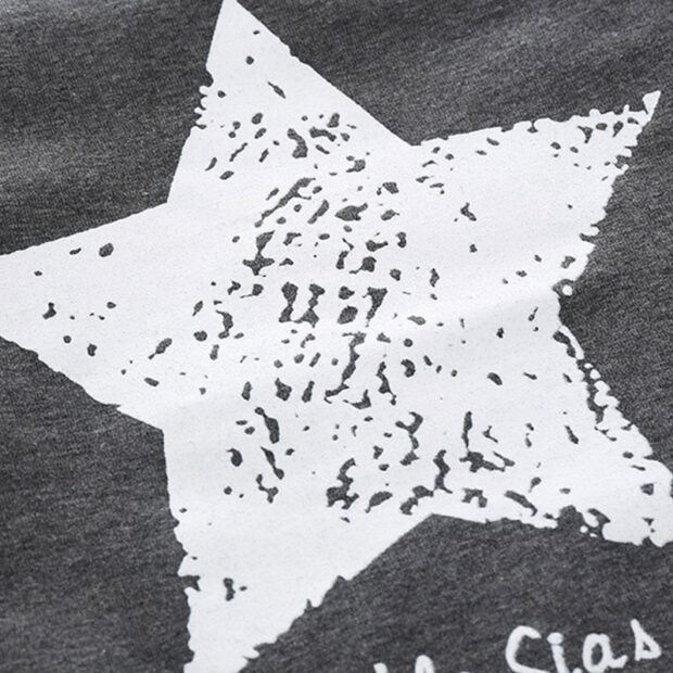 Little Star Print Long Sleeves Sweater with Pullover Pants & Hat - Image 5