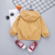Baby Locomotive Embroidery Wind Jacket with Cap