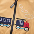 Baby Locomotive Embroidery Wind Jacket with Cap