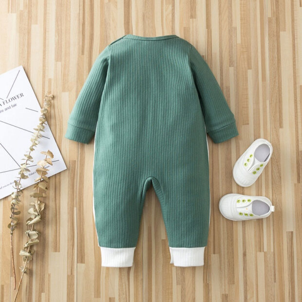 Long Sleeve Panda Design Pajamas Romper - Image 2