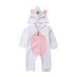 Long Sleeve Unicorn Hoodie Costume Zipper Romper with Ears