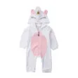 Long Sleeve Unicorn Hoodie Costume Zipper Romper with Ears