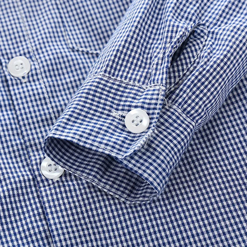 Gentlemen Checked Collar Shirt with Vest & Khaki Pants - Image 6