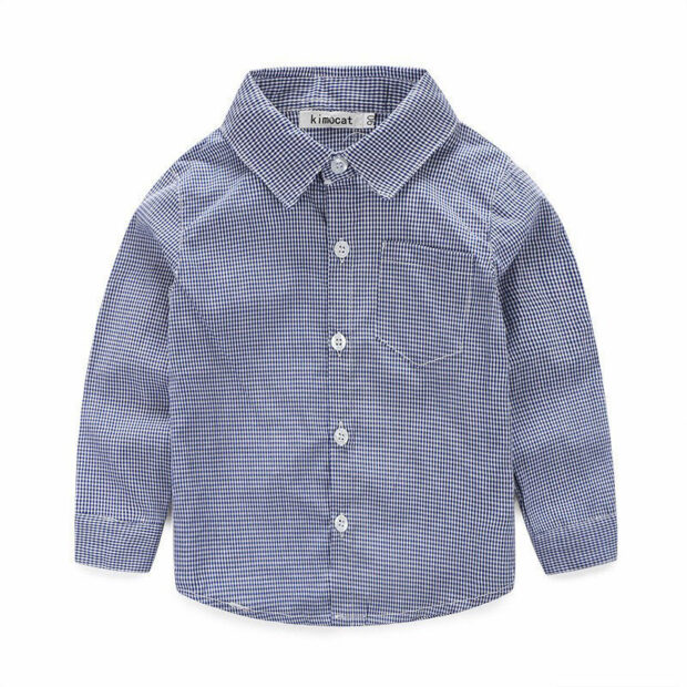 Gentlemen Checked Collar Shirt with Vest & Khaki Pants - Image 3