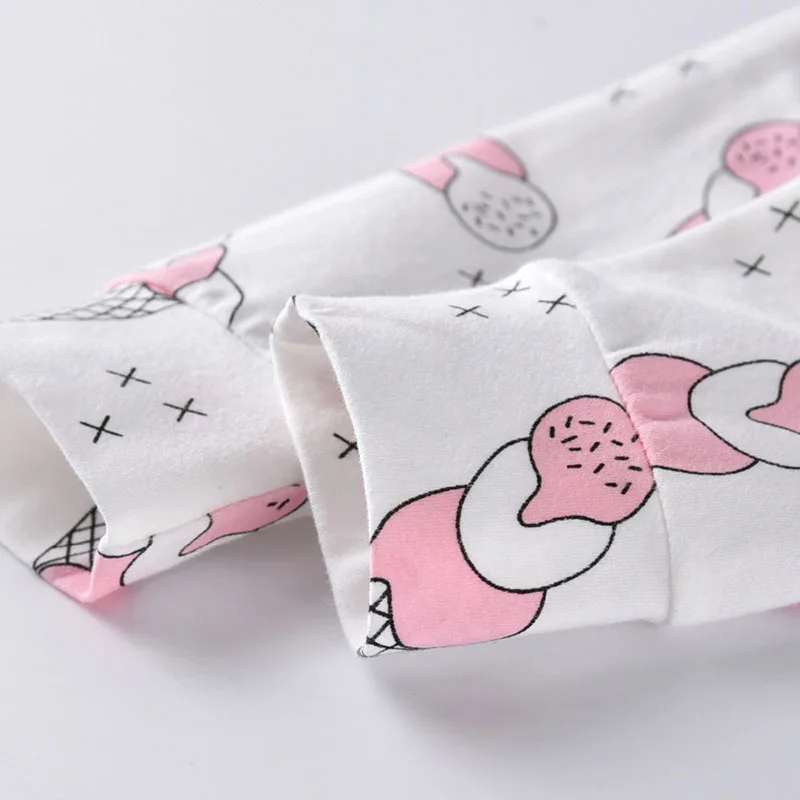 Baby Girl Mini Boss Bodysuit Ice-Cream Cone Print Sweatpants Headband - Image 6