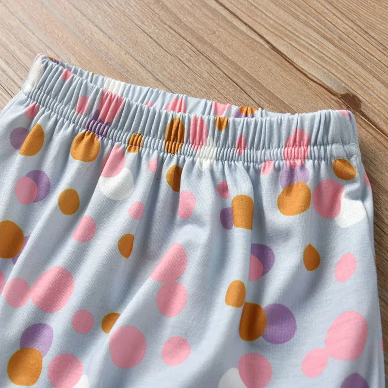 Baby Girl Steal Your Heart Text Print T-Shirt, Polka Dots Pants, Ribbon Headband - Image 4