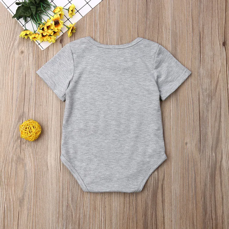 Baby Funny Mom Dad Quote Onesie Short Sleeve Bodysuit - Image 3