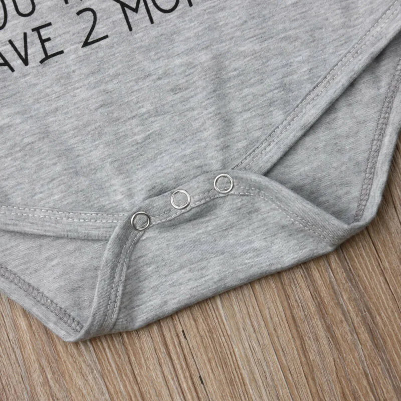 Baby Funny Mom Dad Quote Onesie Short Sleeve Bodysuit - Image 5