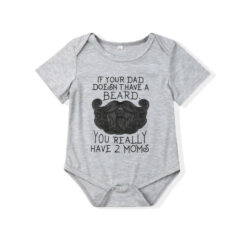 Baby Funny Mom Dad Quote Onesie Short Sleeve Bodysuit
