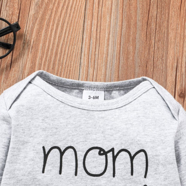 Funny Saying Mom Plus Dad Equals Me Onesie Long Sleeve - Image 3