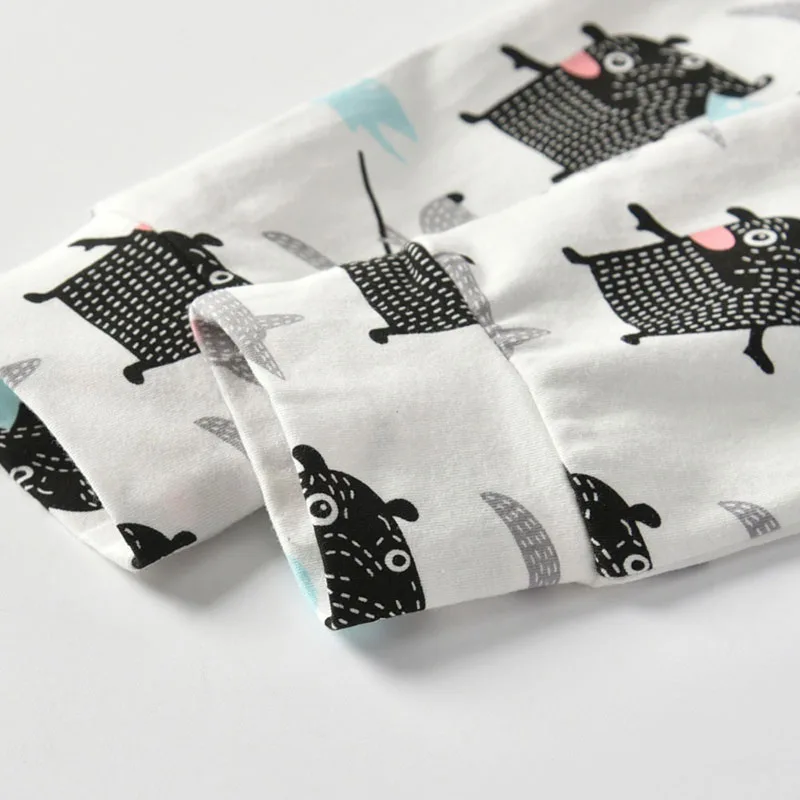 Long Sleeves Cartoon Print Shirt Elastic Pants Outfit - Image 6