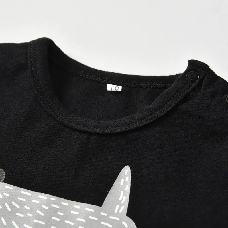 Long Sleeves Cartoon Print Shirt Elastic Pants Outfit - Image 2