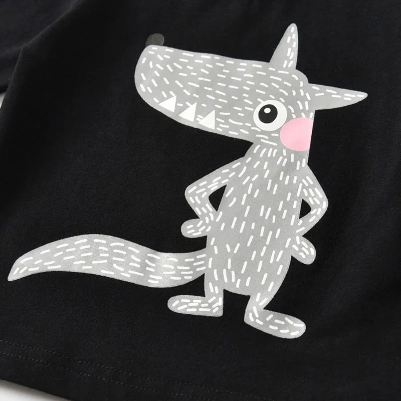 Long Sleeves Cartoon Print Shirt Elastic Pants Outfit - Image 3