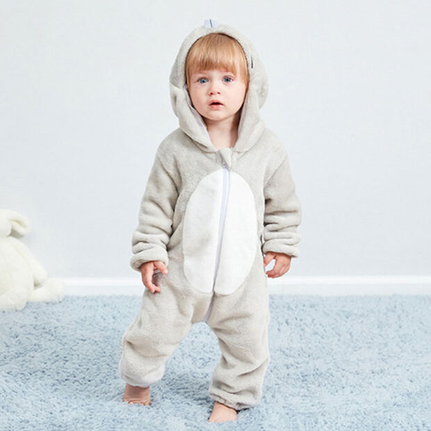 Baby Animal Mouse Dressup One Piece Zipper Jumpsuit Coverall for Boys & Girls - Image 2