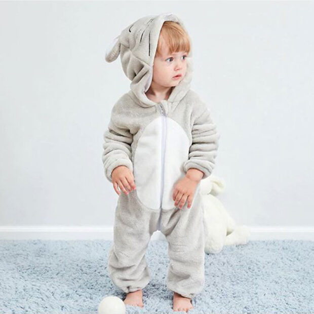 Baby Animal Mouse Dressup One Piece Zipper Jumpsuit Coverall for Boys & Girls - Image 3