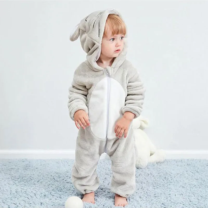 Baby Animal Mouse Dressup One Piece Zipper Jumpsuit Coverall for Boys & Girls - Image 3