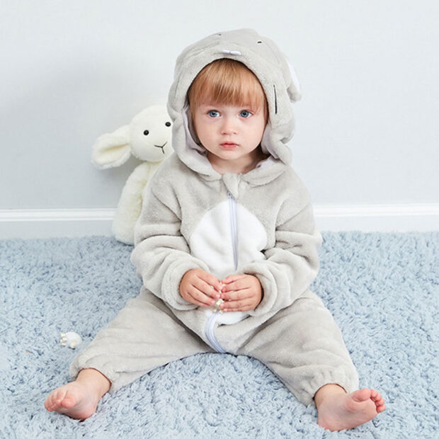 Baby Animal Mouse Dressup One Piece Zipper Jumpsuit Coverall for Boys & Girls - Image 5