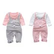 Baby Mouse Print Overalls & Matching Shirt Set