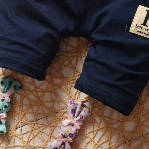 Mustache Print Button Up Shirt & Elastic Pants Short Sleeve - Image 4
