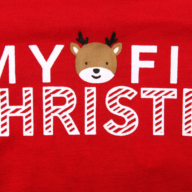 My First Christmas Pajamas Onesie & Reindeer Pants Long Sleeve - Image 4
