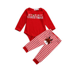 My First Christmas Pajamas Onesie & Reindeer Pants Long Sleeve
