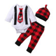 Baby My First Christmas Suspender Onesie Outfit