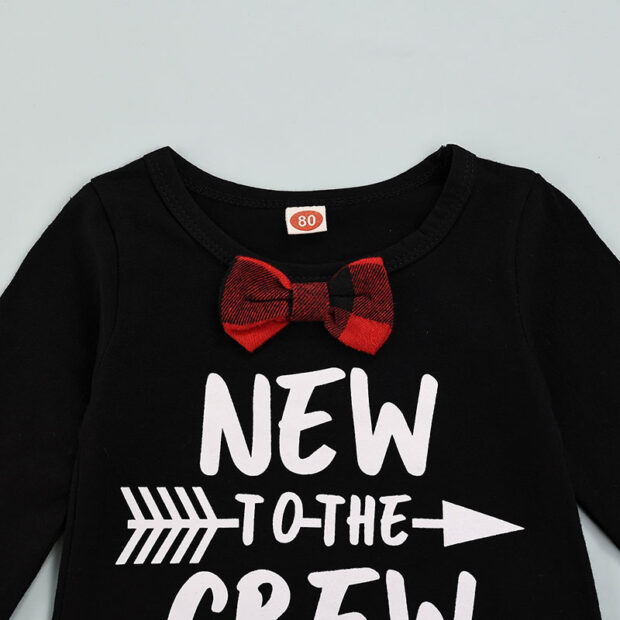 Baby New to the Crew Romper Long Sleeve