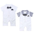 One Piece Suit Romper with Bow Tie & Vest Short Sleeve