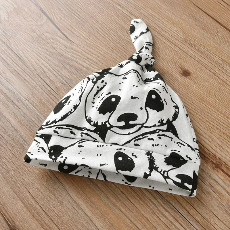 Baby Panda Print Sleeper Jumpsuit Long Sleeve with Beanie Hat - Image 6