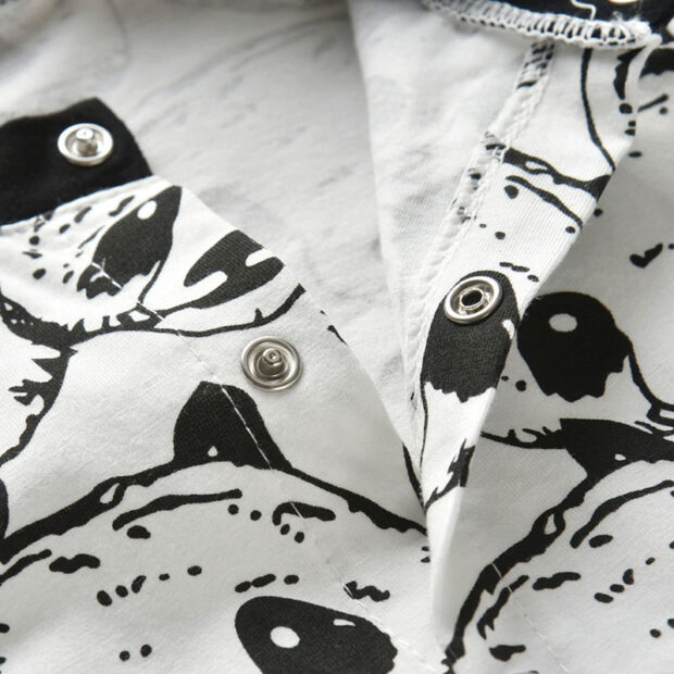 Baby Panda Print Sleeper Jumpsuit