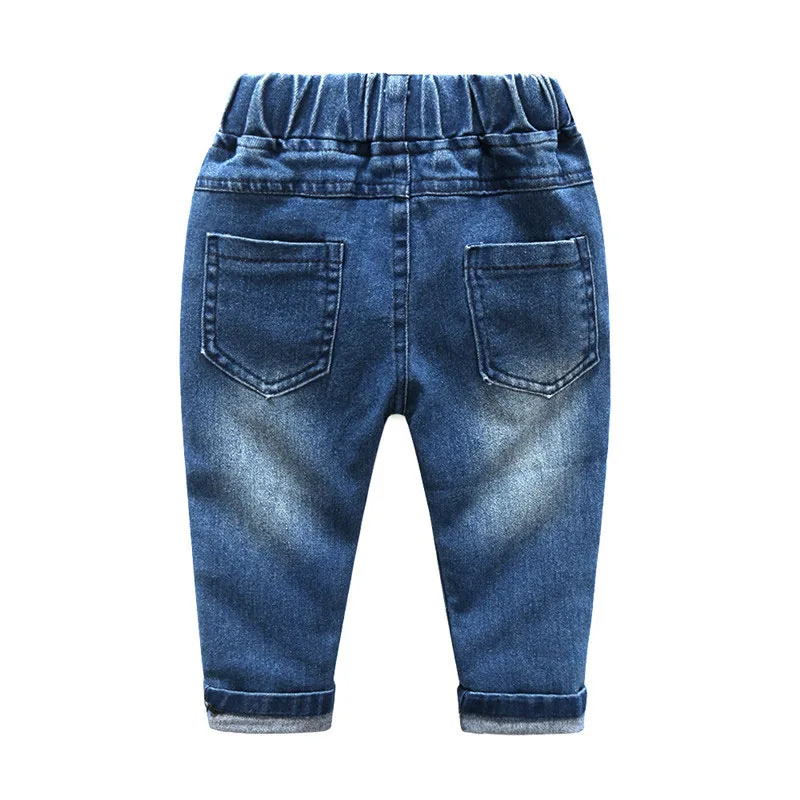 Baby Boy Plaid Polo Onesie Long Sleeve, Elastic Denim Jeans 2 pcs Outfit - Image 8