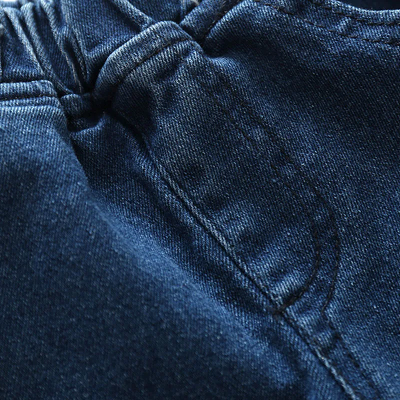 Baby Boy Plaid Polo Onesie Long Sleeve, Elastic Denim Jeans 2 pcs Outfit - Image 10