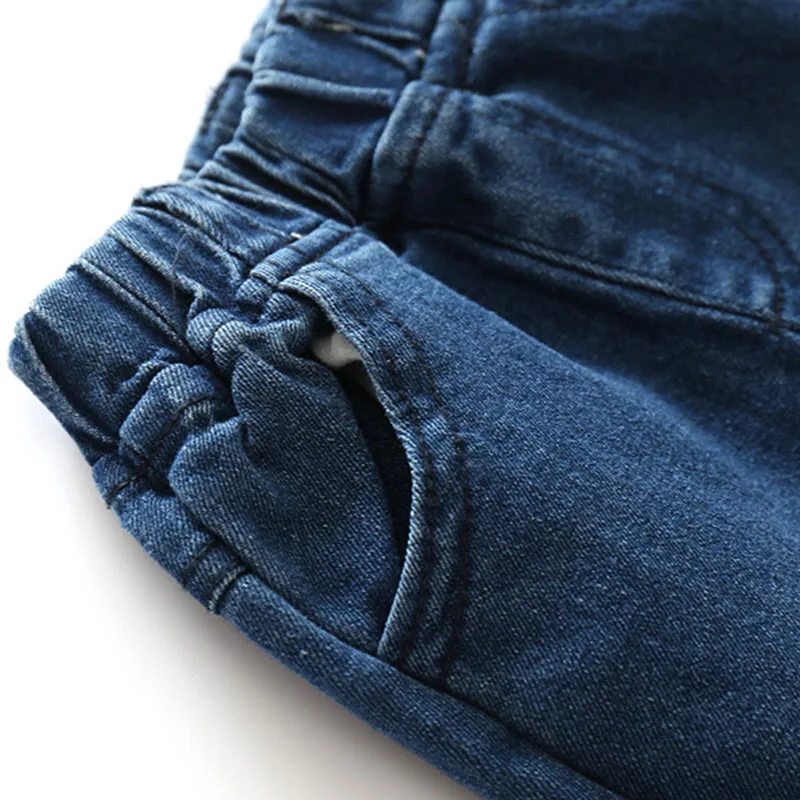 Baby Boy Plaid Polo Onesie Long Sleeve, Elastic Denim Jeans 2 pcs Outfit - Image 9