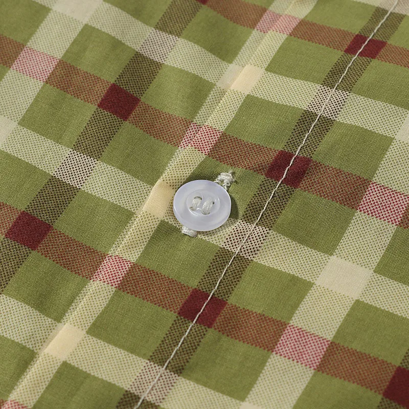 Baby Boy Plaid Button Up Shirt, Sweater Vest, Pants Long Sleeve 3 pcs Set - Image 4