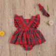 Baby Plaid Pattern Sleeveless Dress