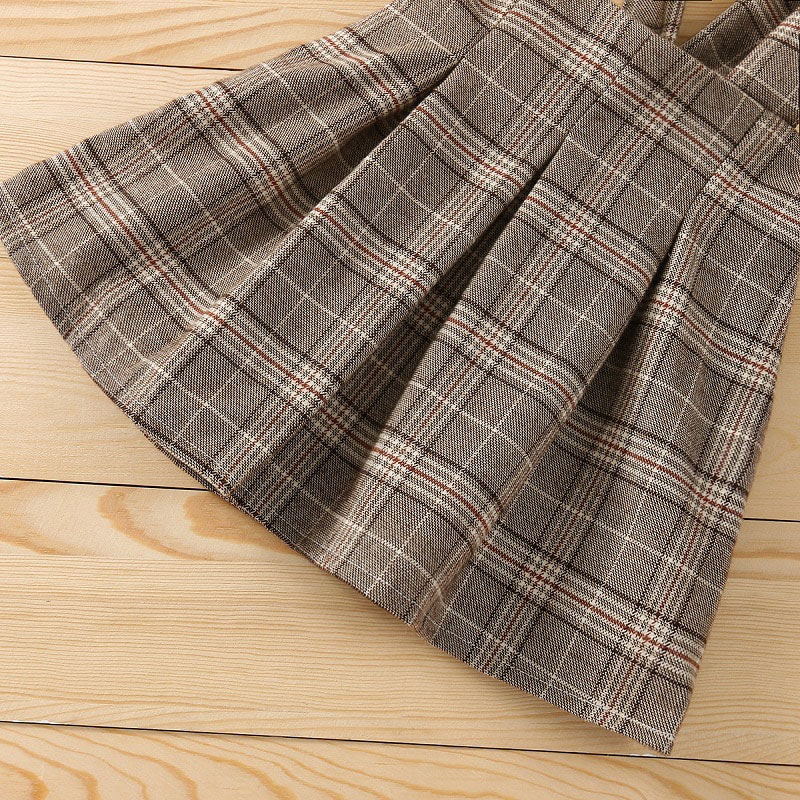 Plaid suspender dress shop