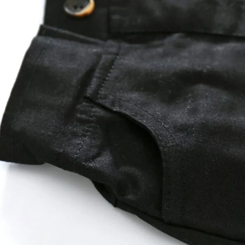 Black & White Plaid Collar Shirt Shorts Pants - Image 12