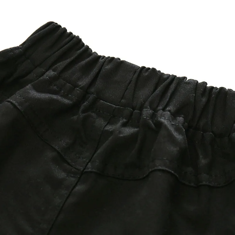 Black & White Plaid Collar Shirt Shorts Pants - Image 11