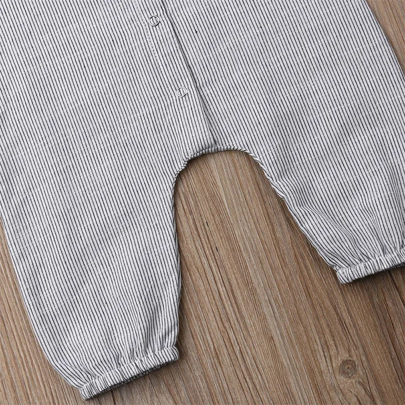 Plain Button Up Pajamas Romper Sleeveless - Image 4