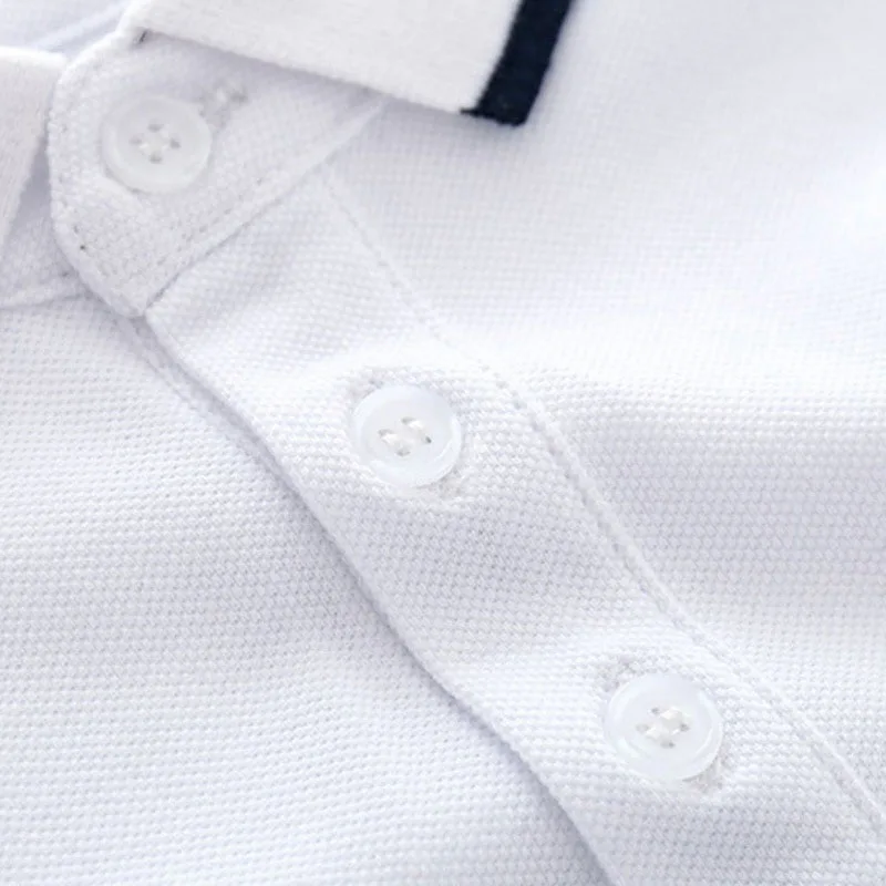 Plain Color Polo Onesie Folded Collar Short Sleeve - Image 4