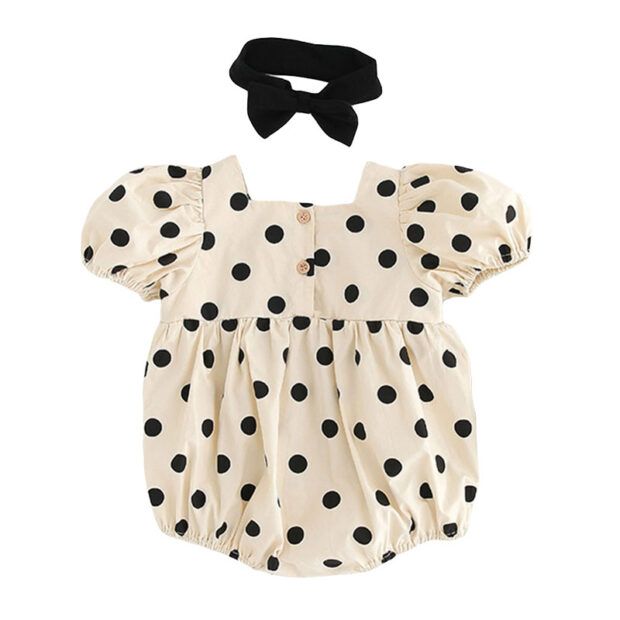 Baby Polka Dot Romper & Headband