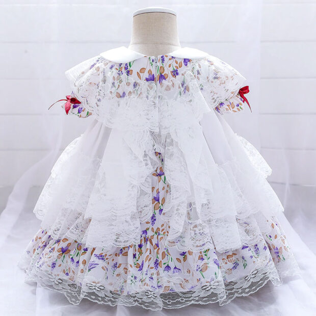 Baby Baptism Floral Lace Dress