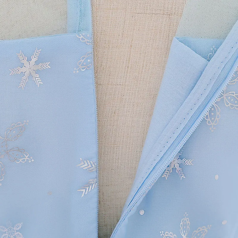 Princess Fairy Tale Snowflake Gown with Sequins Sleeveless - Image 5